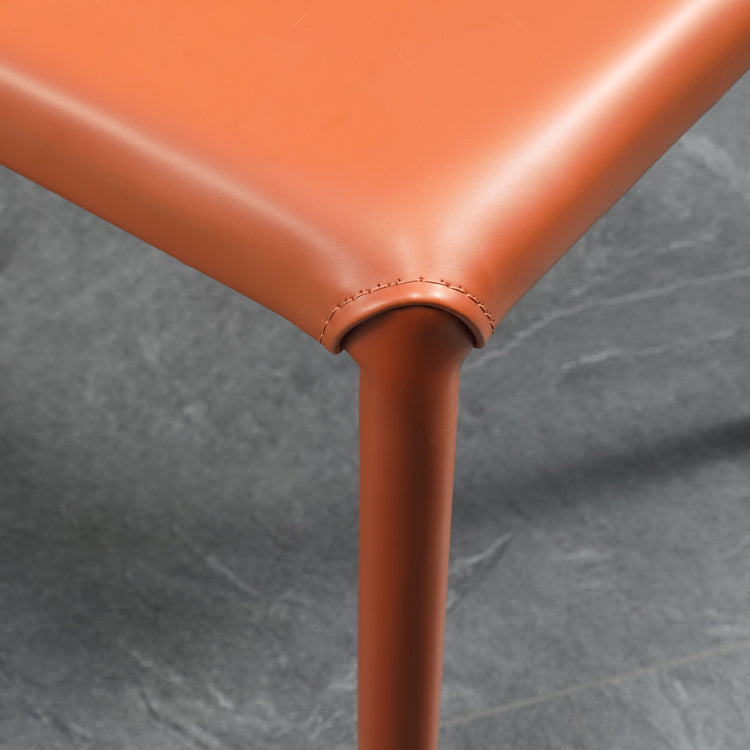 Contemporary Dining Chair with Metal Legs Wingback Parsons Chair for Home Use Clearhalo ' kitchen&dining_furn' 'Dining Chairs' 'Dining Tables & Seating' 'dining_chair' 'Furniture' 'furniture_dining_chair' 'Kitchen & Dining Furniture' 'kitchen' 3454163