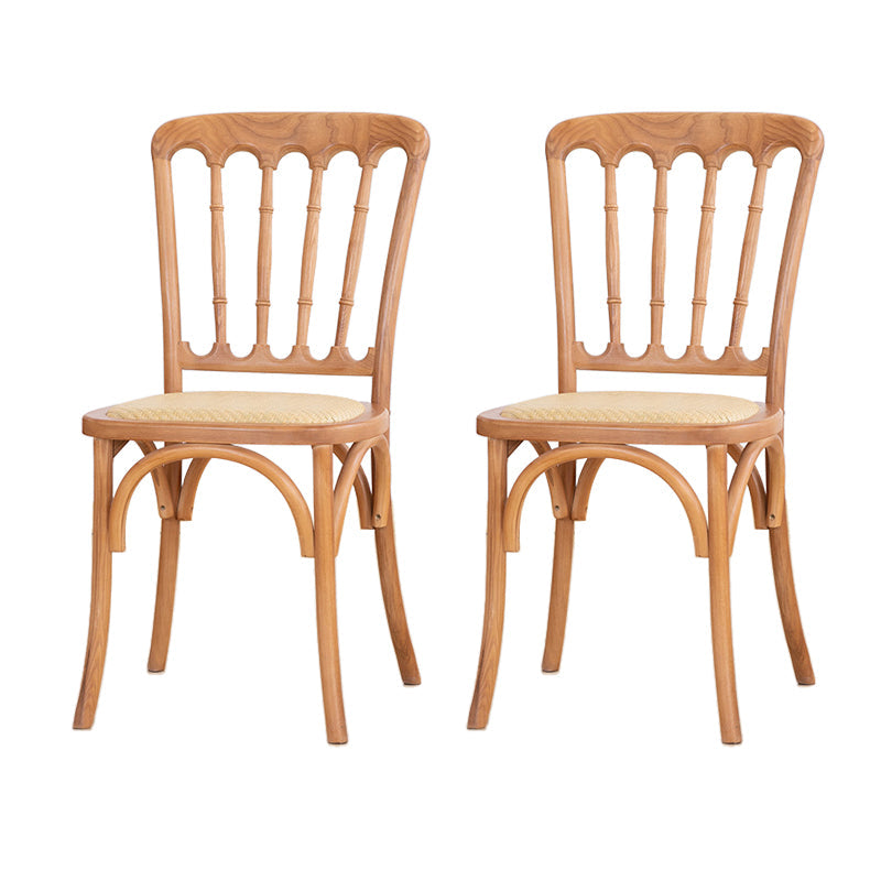 French Modern Design Slat Back Side Ash Woods Chair Home Dining Chairs Natural Set of 2 Clearhalo ' kitchen&dining_furn' 'Dining Chairs' 'Dining Tables & Seating' 'dining_chair' 'Furniture' 'furniture_dining_chair' 'Kitchen & Dining Furniture' 'kitchen' 3454166