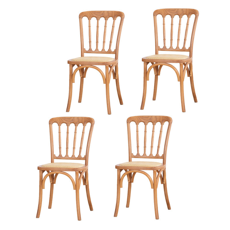 French Modern Design Slat Back Side Ash Woods Chair Home Dining Chairs Natural Set of 4 Clearhalo ' kitchen&dining_furn' 'Dining Chairs' 'Dining Tables & Seating' 'dining_chair' 'Furniture' 'furniture_dining_chair' 'Kitchen & Dining Furniture' 'kitchen' 3454168