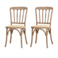 French Modern Design Slat Back Side Ash Woods Chair Home Dining Chairs Cream Gray Set of 2 Clearhalo ' kitchen&dining_furn' 'Dining Chairs' 'Dining Tables & Seating' 'dining_chair' 'Furniture' 'furniture_dining_chair' 'Kitchen & Dining Furniture' 'kitchen' 3454178