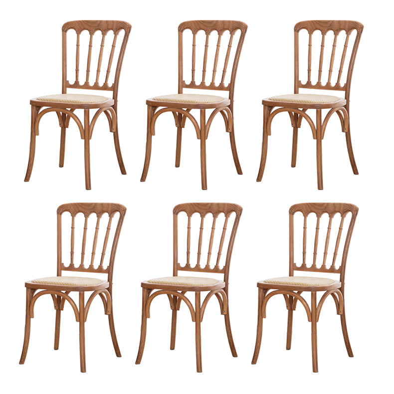 French Modern Design Slat Back Side Ash Woods Chair Home Dining Chairs Wood Set of 6 Clearhalo ' kitchen&dining_furn' 'Dining Chairs' 'Dining Tables & Seating' 'dining_chair' 'Furniture' 'furniture_dining_chair' 'Kitchen & Dining Furniture' 'kitchen' 3454187