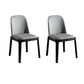 Solid Wood Modern Dining Room Chairs Matte Finish Parsons Dining Chair Light Gray Set of 2 Clearhalo ' kitchen&dining_furn' 'Dining Chairs' 'Dining Tables & Seating' 'dining_chair' 'Furniture' 'furniture_dining_chair' 'Kitchen & Dining Furniture' 'kitchen' 3454191