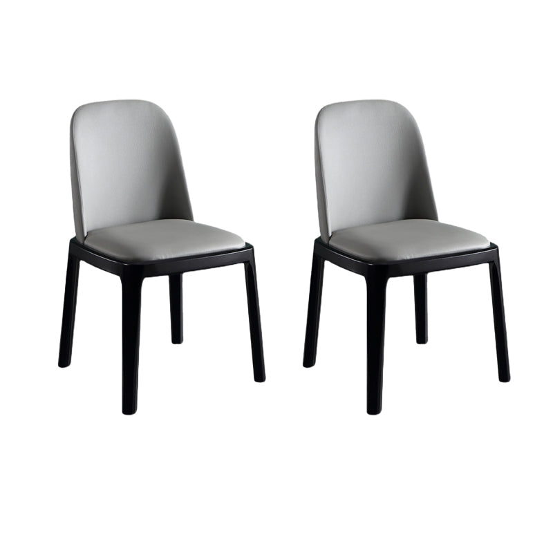 Solid Wood Modern Dining Room Chairs Matte Finish Parsons Dining Chair Light Gray Set of 2 Clearhalo ' kitchen&dining_furn' 'Dining Chairs' 'Dining Tables & Seating' 'dining_chair' 'Furniture' 'furniture_dining_chair' 'Kitchen & Dining Furniture' 'kitchen' 3454191
