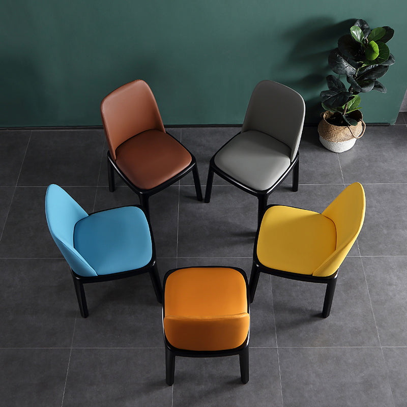 Solid Wood Modern Dining Room Chairs Matte Finish Parsons Dining Chair Clearhalo ' kitchen&dining_furn' 'Dining Chairs' 'Dining Tables & Seating' 'dining_chair' 'Furniture' 'furniture_dining_chair' 'Kitchen & Dining Furniture' 'kitchen' 3454192