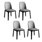 Solid Wood Modern Dining Room Chairs Matte Finish Parsons Dining Chair Light Gray Set of 4 Clearhalo ' kitchen&dining_furn' 'Dining Chairs' 'Dining Tables & Seating' 'dining_chair' 'Furniture' 'furniture_dining_chair' 'Kitchen & Dining Furniture' 'kitchen' 3454193