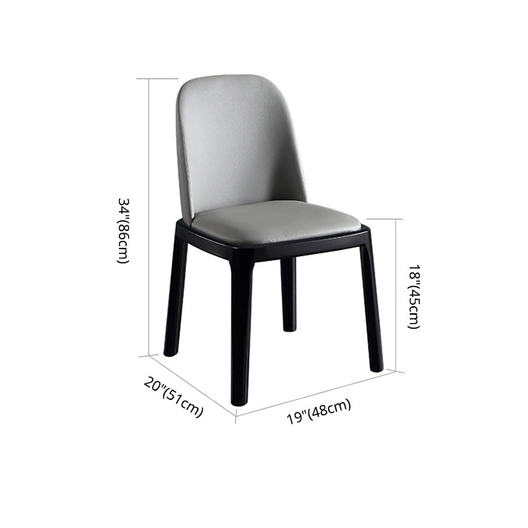 Solid Wood Modern Dining Room Chairs Matte Finish Parsons Dining Chair Clearhalo ' kitchen&dining_furn' 'Dining Chairs' 'Dining Tables & Seating' 'dining_chair' 'Furniture' 'furniture_dining_chair' 'Kitchen & Dining Furniture' 'kitchen' 3454206