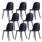 Home Contemporary Side Chair Solid Back Plastic Armless Dining Room Chair Blue Plastic Set of 8 Clearhalo ' kitchen&dining_furn' 'Dining Chairs' 'Dining Tables & Seating' 'dining_chair' 'Furniture' 'furniture_dining_chair' 'Kitchen & Dining Furniture' 'kitchen' 3454230