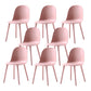 Home Contemporary Side Chair Solid Back Plastic Armless Dining Room Chair Pink Plastic Set of 8 Clearhalo ' kitchen&dining_furn' 'Dining Chairs' 'Dining Tables & Seating' 'dining_chair' 'Furniture' 'furniture_dining_chair' 'Kitchen & Dining Furniture' 'kitchen' 3454233