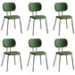 Industrial Style Matte Finish Metal Side Chair Open Back Dining Side Chair Green Black Set of 6 Clearhalo ' kitchen&dining_furn' 'Dining Chairs' 'Dining Tables & Seating' 'dining_chair' 'Furniture' 'furniture_dining_chair' 'Kitchen & Dining Furniture' 'kitchen' 3454349