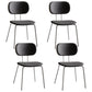 Industrial Style Matte Finish Metal Side Chair Open Back Dining Side Chair Grey White Set of 4 Clearhalo ' kitchen&dining_furn' 'Dining Chairs' 'Dining Tables & Seating' 'dining_chair' 'Furniture' 'furniture_dining_chair' 'Kitchen & Dining Furniture' 'kitchen' 3454351