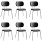 Industrial Style Matte Finish Metal Side Chair Open Back Dining Side Chair Grey White Set of 6 Clearhalo ' kitchen&dining_furn' 'Dining Chairs' 'Dining Tables & Seating' 'dining_chair' 'Furniture' 'furniture_dining_chair' 'Kitchen & Dining Furniture' 'kitchen' 3454352
