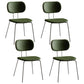 Industrial Style Matte Finish Metal Side Chair Open Back Dining Side Chair Green White Set of 4 Clearhalo ' kitchen&dining_furn' 'Dining Chairs' 'Dining Tables & Seating' 'dining_chair' 'Furniture' 'furniture_dining_chair' 'Kitchen & Dining Furniture' 'kitchen' 3454366