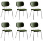 Industrial Style Matte Finish Metal Side Chair Open Back Dining Side Chair Green White Set of 6 Clearhalo ' kitchen&dining_furn' 'Dining Chairs' 'Dining Tables & Seating' 'dining_chair' 'Furniture' 'furniture_dining_chair' 'Kitchen & Dining Furniture' 'kitchen' 3454367