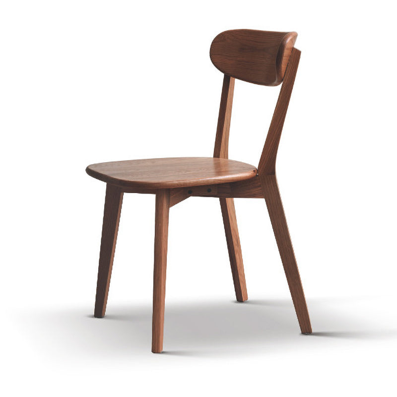 Scandinavian Style Dining Room Chair Wood Dining Side Armless Chair for Kitchen Dark Wood 1 Piece Clearhalo ' kitchen&dining_furn' 'Dining Chairs' 'Dining Tables & Seating' 'dining_chair' 'Furniture' 'furniture_dining_chair' 'Kitchen & Dining Furniture' 'kitchen' 3454409