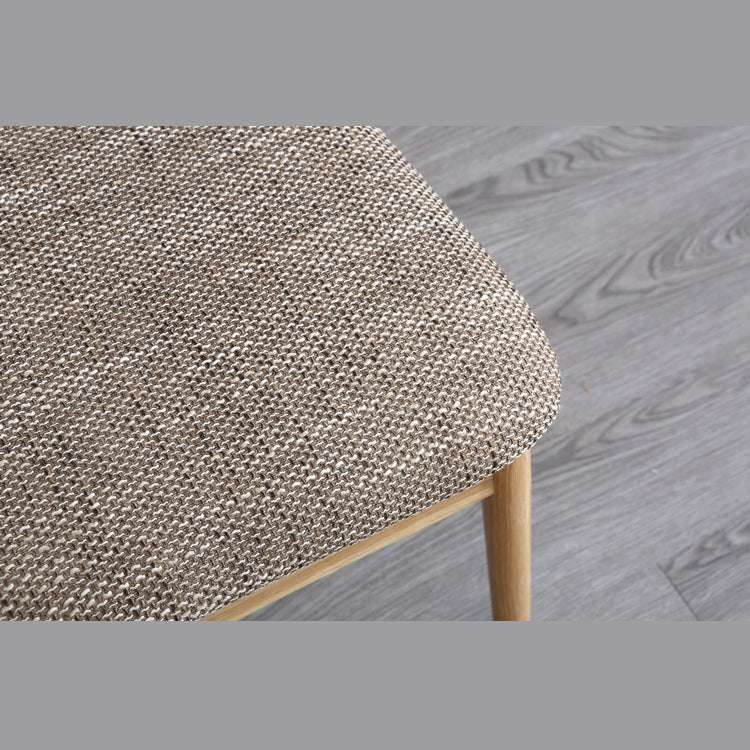 Scandinavian White Oak Open Side Chair Light Color Wood Dining Chair with Natural Legs Clearhalo ' kitchen&dining_furn' 'Dining Chairs' 'Dining Tables & Seating' 'dining_chair' 'Furniture' 'furniture_dining_chair' 'Kitchen & Dining Furniture' 'kitchen' 3454437