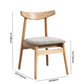 Scandinavian White Oak Open Side Chair Light Color Wood Dining Chair with Natural Legs Clearhalo ' kitchen&dining_furn' 'Dining Chairs' 'Dining Tables & Seating' 'dining_chair' 'Furniture' 'furniture_dining_chair' 'Kitchen & Dining Furniture' 'kitchen' 3454438