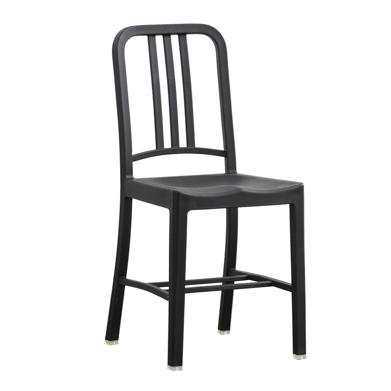 Contemporary Dining Plastic Side Armless Chair Open Back Dining Chair for Indoor Clearhalo ' kitchen&dining_furn' 'Dining Chairs' 'Dining Tables & Seating' 'dining_chair' 'Furniture' 'furniture_dining_chair' 'Kitchen & Dining Furniture' 'kitchen' 3454509