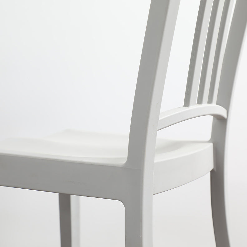 Contemporary Dining Plastic Side Armless Chair Open Back Dining Chair for Indoor Clearhalo ' kitchen&dining_furn' 'Dining Chairs' 'Dining Tables & Seating' 'dining_chair' 'Furniture' 'furniture_dining_chair' 'Kitchen & Dining Furniture' 'kitchen' 3454514