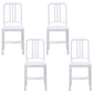Contemporary Dining Plastic Side Armless Chair Open Back Dining Chair for Indoor White Set of 4 Clearhalo ' kitchen&dining_furn' 'Dining Chairs' 'Dining Tables & Seating' 'dining_chair' 'Furniture' 'furniture_dining_chair' 'Kitchen & Dining Furniture' 'kitchen' 3454515