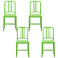 Contemporary Dining Plastic Side Armless Chair Open Back Dining Chair for Indoor Green Set of 4 Clearhalo ' kitchen&dining_furn' 'Dining Chairs' 'Dining Tables & Seating' 'dining_chair' 'Furniture' 'furniture_dining_chair' 'Kitchen & Dining Furniture' 'kitchen' 3454526