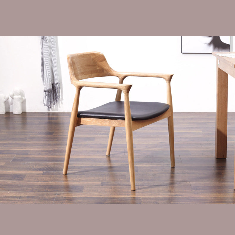 Contemporary Style Dining Chair Solid Wood Open Back Dining Side Chair for Restaurant Clearhalo ' kitchen&dining_furn' 'Dining Chairs' 'Dining Tables & Seating' 'dining_chair' 'Furniture' 'furniture_dining_chair' 'Kitchen & Dining Furniture' 'kitchen' 3454531