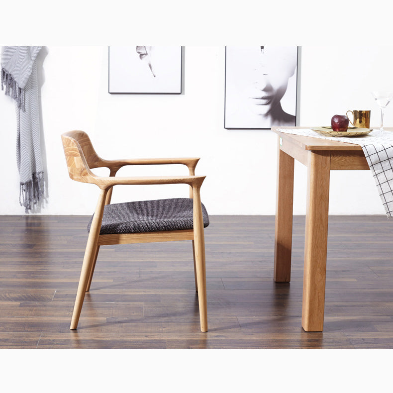 Contemporary Style Dining Chair Solid Wood Open Back Dining Side Chair for Restaurant Clearhalo ' kitchen&dining_furn' 'Dining Chairs' 'Dining Tables & Seating' 'dining_chair' 'Furniture' 'furniture_dining_chair' 'Kitchen & Dining Furniture' 'kitchen' 3454533