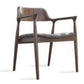 Contemporary Style Dining Chair Solid Wood Open Back Dining Side Chair for Restaurant Walnut Gray 1 Piece Clearhalo ' kitchen&dining_furn' 'Dining Chairs' 'Dining Tables & Seating' 'dining_chair' 'Furniture' 'furniture_dining_chair' 'Kitchen & Dining Furniture' 'kitchen' 3454546