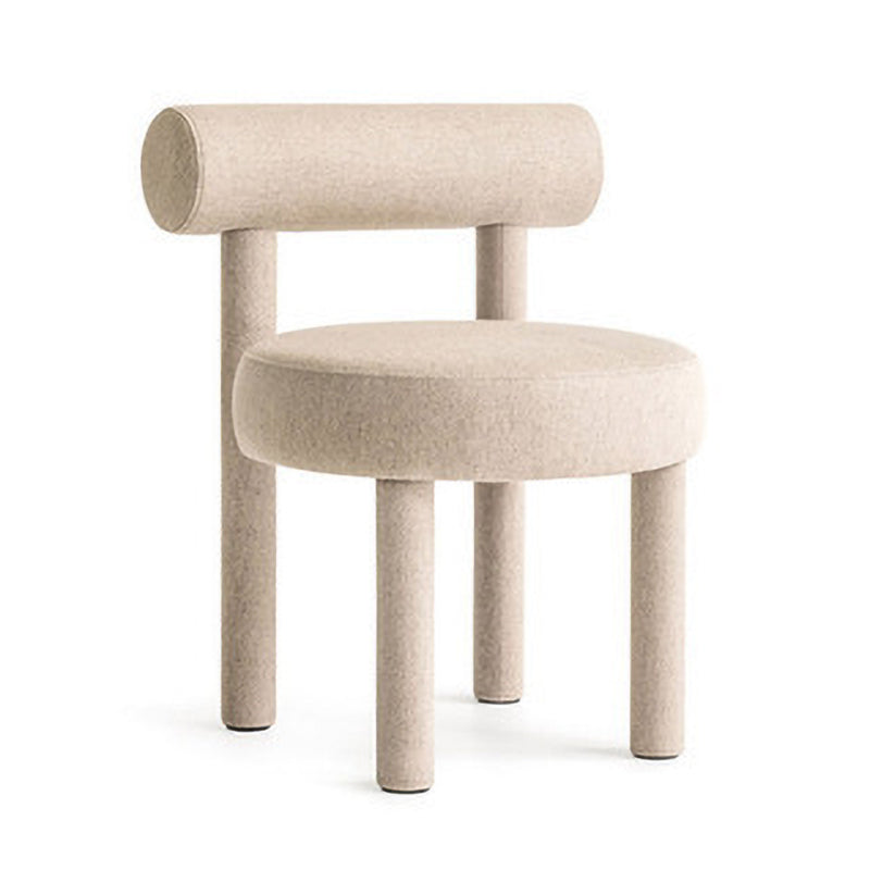 Contemporary Style Matte Finish Side Chair Open Back Dining Side Chair for Dining Room White 1 Piece Clearhalo ' kitchen&dining_furn' 'Dining Chairs' 'Dining Tables & Seating' 'dining_chair' 'Furniture' 'furniture_dining_chair' 'Kitchen & Dining Furniture' 'kitchen' 3454554