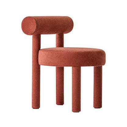 Contemporary Style Matte Finish Side Chair Open Back Dining Side Chair for Dining Room Red 1 Piece Clearhalo ' kitchen&dining_furn' 'Dining Chairs' 'Dining Tables & Seating' 'dining_chair' 'Furniture' 'furniture_dining_chair' 'Kitchen & Dining Furniture' 'kitchen' 3454559