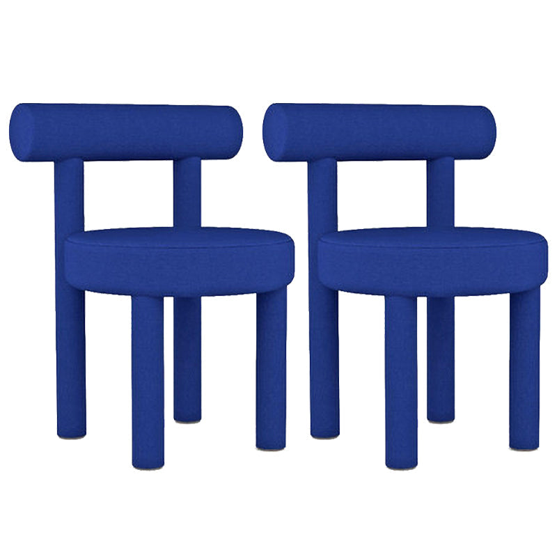 Contemporary Style Matte Finish Side Chair Open Back Dining Side Chair for Dining Room Blue Set of 2 Clearhalo ' kitchen&dining_furn' 'Dining Chairs' 'Dining Tables & Seating' 'dining_chair' 'Furniture' 'furniture_dining_chair' 'Kitchen & Dining Furniture' 'kitchen' 3454571