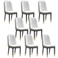 Scandinavian Style Upholstered Chair Wingback Parsons Chair for Home Use Grey Set of 8 Clearhalo ' kitchen&dining_furn' 'Dining Chairs' 'Dining Tables & Seating' 'dining_chair' 'Furniture' 'furniture_dining_chair' 'Kitchen & Dining Furniture' 'kitchen' 3454623