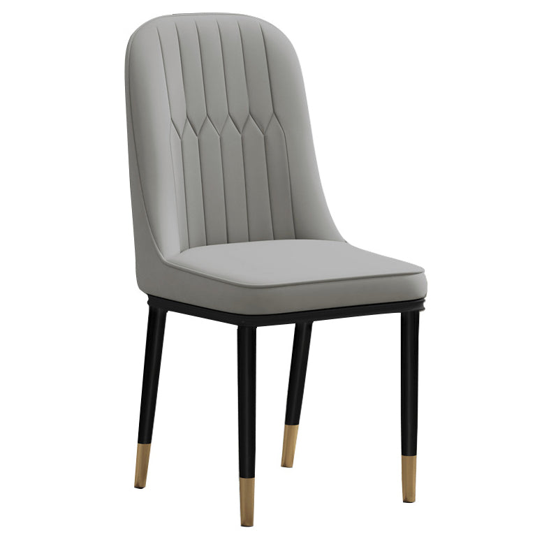 Scandinavian Style Upholstered Chair Wingback Parsons Chair for Home Use Clearhalo ' kitchen&dining_furn' 'Dining Chairs' 'Dining Tables & Seating' 'dining_chair' 'Furniture' 'furniture_dining_chair' 'Kitchen & Dining Furniture' 'kitchen' 3454628