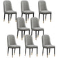 Scandinavian Style Upholstered Chair Wingback Parsons Chair for Home Use Light Gray Set of 8 Clearhalo ' kitchen&dining_furn' 'Dining Chairs' 'Dining Tables & Seating' 'dining_chair' 'Furniture' 'furniture_dining_chair' 'Kitchen & Dining Furniture' 'kitchen' 3454631