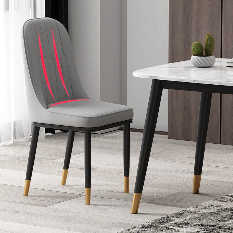Scandinavian Style Upholstered Chair Wingback Parsons Chair for Home Use Clearhalo ' kitchen&dining_furn' 'Dining Chairs' 'Dining Tables & Seating' 'dining_chair' 'Furniture' 'furniture_dining_chair' 'Kitchen & Dining Furniture' 'kitchen' 3454634