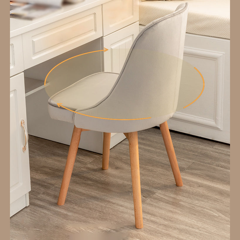 Modern Wooden Chairs Upholstered Solid Back Armless Chair for Home Use Clearhalo ' kitchen&dining_furn' 'Dining Chairs' 'Dining Tables & Seating' 'dining_chair' 'Furniture' 'furniture_dining_chair' 'Kitchen & Dining Furniture' 'kitchen' 3454648