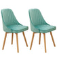 Modern Wooden Chairs Upholstered Solid Back Armless Chair for Home Use Light Blue Set of 2 Clearhalo ' kitchen&dining_furn' 'Dining Chairs' 'Dining Tables & Seating' 'dining_chair' 'Furniture' 'furniture_dining_chair' 'Kitchen & Dining Furniture' 'kitchen' 3454659