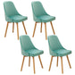 Modern Wooden Chairs Upholstered Solid Back Armless Chair for Home Use Light Blue Set of 4 Clearhalo ' kitchen&dining_furn' 'Dining Chairs' 'Dining Tables & Seating' 'dining_chair' 'Furniture' 'furniture_dining_chair' 'Kitchen & Dining Furniture' 'kitchen' 3454660
