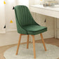 Modern Wooden Chairs Upholstered Solid Back Armless Chair for Home Use Blackish Green 1 Piece Clearhalo ' kitchen&dining_furn' 'Dining Chairs' 'Dining Tables & Seating' 'dining_chair' 'Furniture' 'furniture_dining_chair' 'Kitchen & Dining Furniture' 'kitchen' 3454681