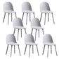 Glam Style Metal Side Chair Matte Finish Solid Back Dining Room Dining Chair Grey Plastic Set of 8 Clearhalo ' kitchen&dining_furn' 'Dining Chairs' 'Dining Tables & Seating' 'dining_chair' 'Furniture' 'furniture_dining_chair' 'Kitchen & Dining Furniture' 'kitchen' 3454705