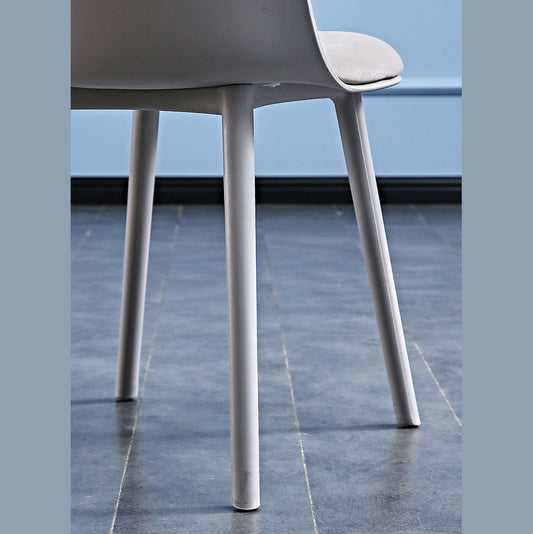 Glam Style Metal Side Chair Matte Finish Solid Back Dining Room Dining Chair Clearhalo ' kitchen&dining_furn' 'Dining Chairs' 'Dining Tables & Seating' 'dining_chair' 'Furniture' 'furniture_dining_chair' 'Kitchen & Dining Furniture' 'kitchen' 3454713