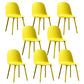 Glam Style Metal Side Chair Matte Finish Solid Back Dining Room Dining Chair Gold Plastic Set of 8 Clearhalo ' kitchen&dining_furn' 'Dining Chairs' 'Dining Tables & Seating' 'dining_chair' 'Furniture' 'furniture_dining_chair' 'Kitchen & Dining Furniture' 'kitchen' 3454723
