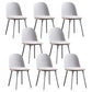 Glam Style Metal Side Chair Matte Finish Solid Back Dining Room Dining Chair Grey Upholstered Set of 8 Clearhalo ' kitchen&dining_furn' 'Dining Chairs' 'Dining Tables & Seating' 'dining_chair' 'Furniture' 'furniture_dining_chair' 'Kitchen & Dining Furniture' 'kitchen' 3454727