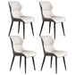 Industrial Dining Chair Wingback Side Chair with Black Metal Legs for Home Use Gray-White Set of 4 Clearhalo ' kitchen&dining_furn' 'Dining Chairs' 'Dining Tables & Seating' 'dining_chair' 'Furniture' 'furniture_dining_chair' 'Kitchen & Dining Furniture' 'kitchen' 3454750