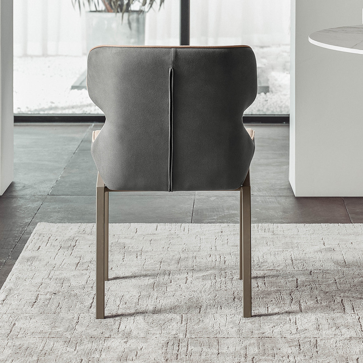 Metal Contemporary Dining Room Side Chair Parsons Matte Finish Dining Chair Clearhalo ' kitchen&dining_furn' 'Dining Chairs' 'Dining Tables & Seating' 'dining_chair' 'Furniture' 'furniture_dining_chair' 'Kitchen & Dining Furniture' 'kitchen' 3454788