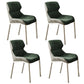 Metal Contemporary Dining Room Side Chair Parsons Matte Finish Dining Chair Green Set of 4 Clearhalo ' kitchen&dining_furn' 'Dining Chairs' 'Dining Tables & Seating' 'dining_chair' 'Furniture' 'furniture_dining_chair' 'Kitchen & Dining Furniture' 'kitchen' 3454799