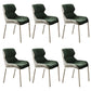 Metal Contemporary Dining Room Side Chair Parsons Matte Finish Dining Chair Green Set of 6 Clearhalo ' kitchen&dining_furn' 'Dining Chairs' 'Dining Tables & Seating' 'dining_chair' 'Furniture' 'furniture_dining_chair' 'Kitchen & Dining Furniture' 'kitchen' 3454800
