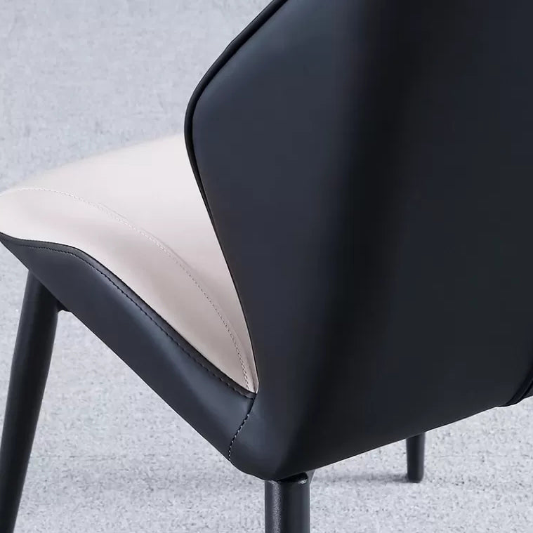 Industrial Dining Chair Wingback Parsons Chair with Black Metal Legs for Home Use Clearhalo ' kitchen&dining_furn' 'Dining Chairs' 'Dining Tables & Seating' 'dining_chair' 'Furniture' 'furniture_dining_chair' 'Kitchen & Dining Furniture' 'kitchen' 3454813