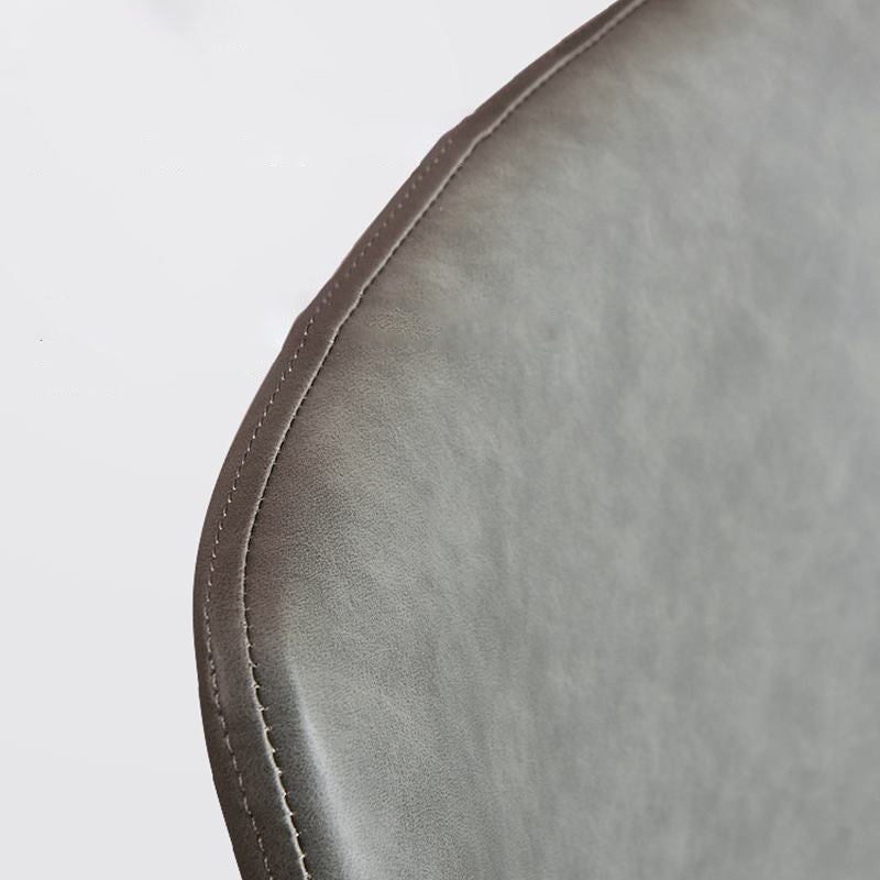 Metal Contemporary Dining Room Side Chair Matte Finish Solid Back Dining Chair Clearhalo ' kitchen&dining_furn' 'Dining Chairs' 'Dining Tables & Seating' 'dining_chair' 'Furniture' 'furniture_dining_chair' 'Kitchen & Dining Furniture' 'kitchen' 3454836