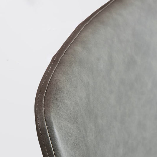 Metal Contemporary Dining Room Side Chair Matte Finish Solid Back Dining Chair Clearhalo ' kitchen&dining_furn' 'Dining Chairs' 'Dining Tables & Seating' 'dining_chair' 'Furniture' 'furniture_dining_chair' 'Kitchen & Dining Furniture' 'kitchen' 3454836