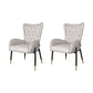 Scandinavian Wingback Metal Dining Arm Chair Kitchen Gold Dining Arm Chair Black Beige Set of 2 Clearhalo ' kitchen&dining_furn' 'Dining Chairs' 'Dining Tables & Seating' 'dining_chair' 'Furniture' 'furniture_dining_chair' 'Kitchen & Dining Furniture' 'kitchen' 3454849
